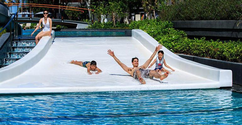 טופ 5 מלונות עם פארקי מים בתאילנד | marriott hua hin pool