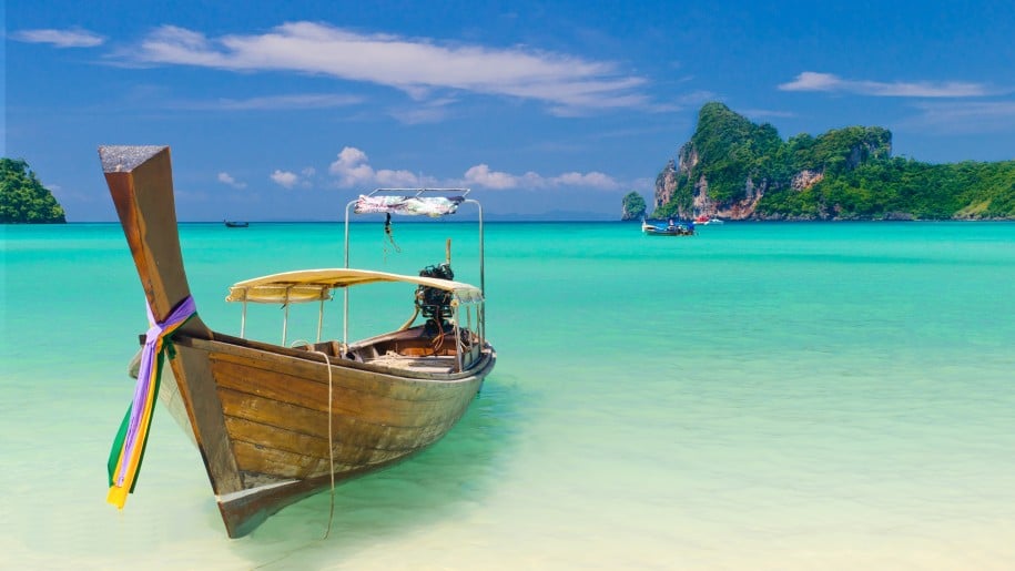 Thai Longtail Boat Krabi Province