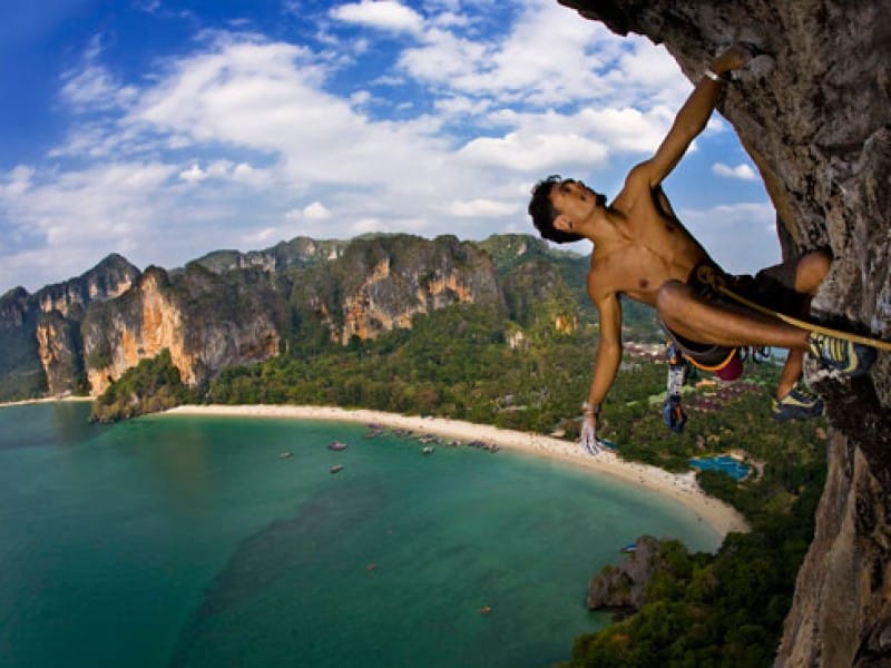 climbing holidays on Railay Beach Thailand