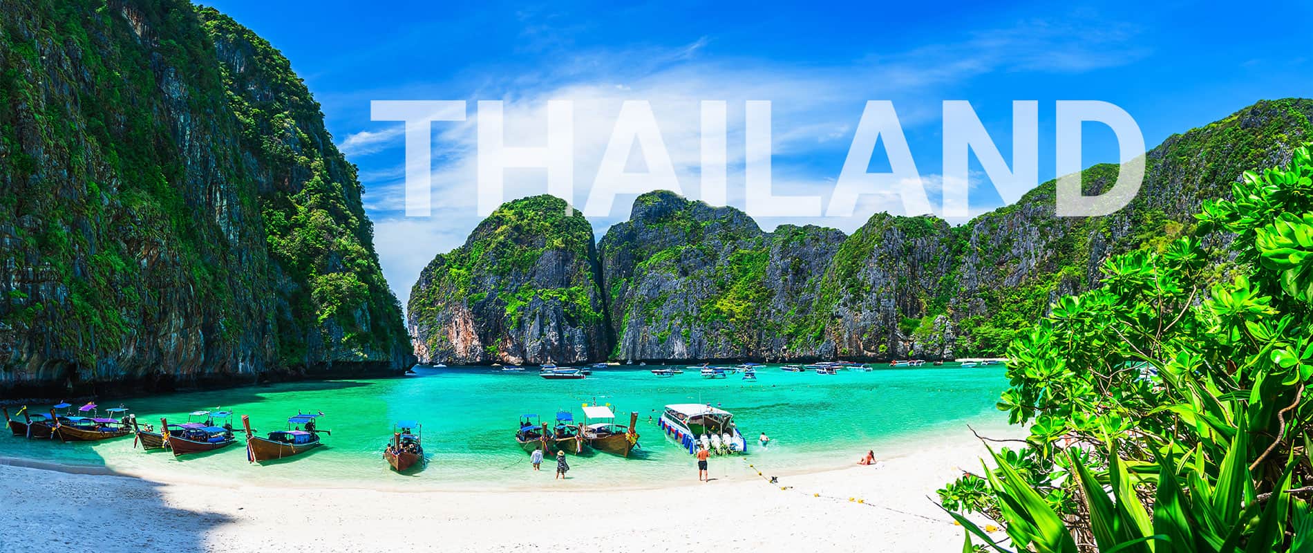טיול לתאילנד עם טקסט בכותרת באנגלית THAILAND