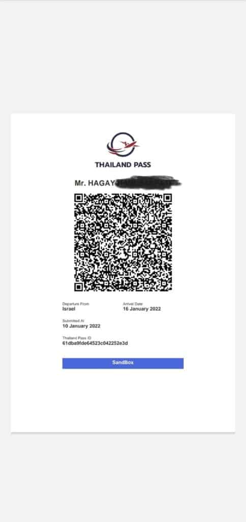 תאילנד פס (Thai Pass) - כניסה לתאילנד בקורונה | WhatsApp Image 2022 01 10 at 21.15.47