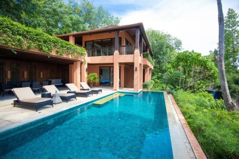Sri Panwa Phuket Luxury Pool Villa Hotel וילת בריכה עם 3 חדרי שינה ונוף לגן-