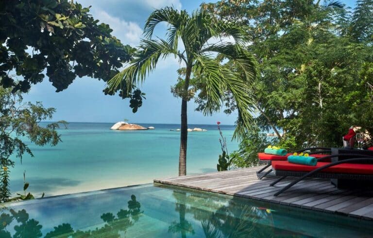 Kupu Kupu Phangan Beach Villas & Spa by L'Occitane - SHA Plus וילת דלוקס עם בריכה הפונה לחוף