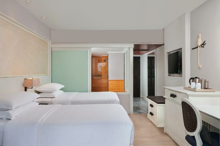 Sheraton Samui Resort חדר אירוח סופיריור עם 2 מיטות טווין או מיטות יחיד