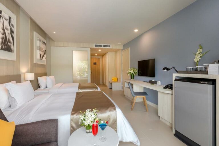 X10 Khaolak Resort חדר דלוקס זוגי או טווין עם נוף לבריכה - אגף החוף