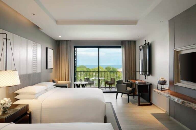Hua Hin Marriott Resort & Spa חדר דלוקס זוגי עם נוף לים