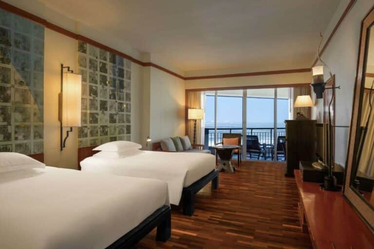 Hilton Hua Hin Resort & Spa חדר קלאסיק טווין עם נוף לאוקיינוס